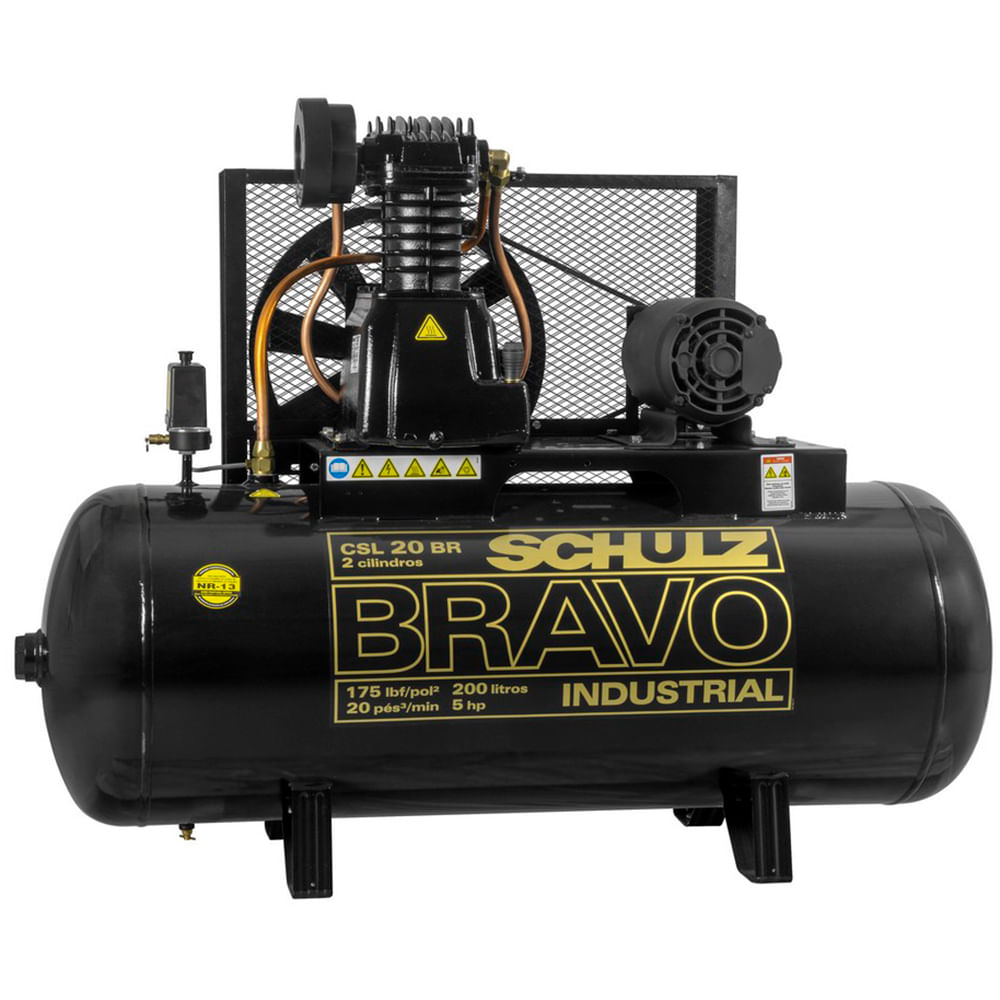 Compressor de Ar 200Litros CSL 20 BR/200 Trifásico - Diafer
