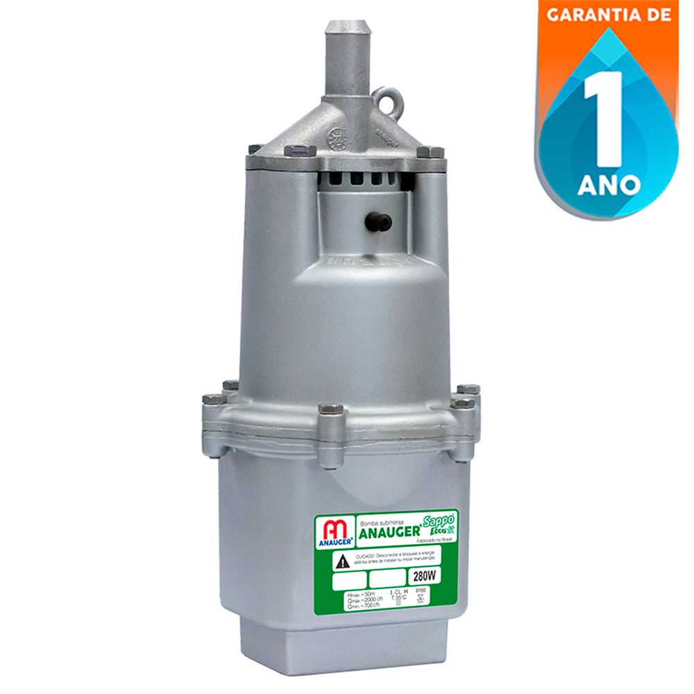 Bomba Submersa Vibratória Anauger Sappo Ecco Fit 280W 3/4 Pol - Diafer